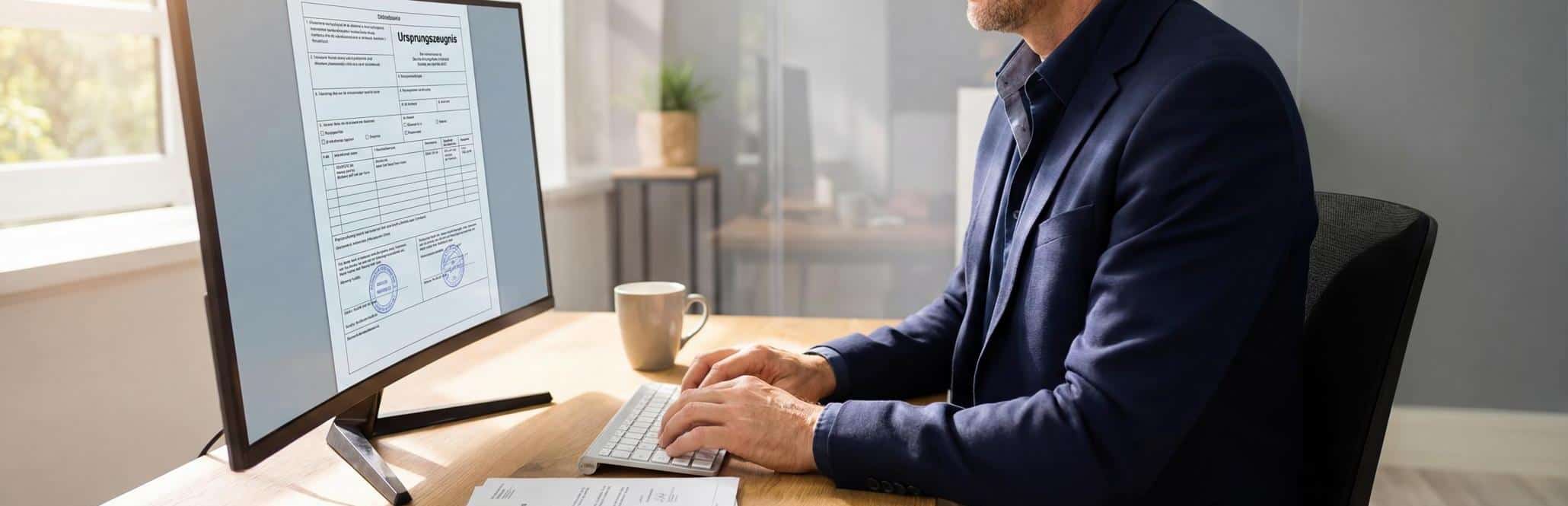 Digitales Ursprungszeugnis online beantragen: So wird das Formular richtig ausgefüllt
